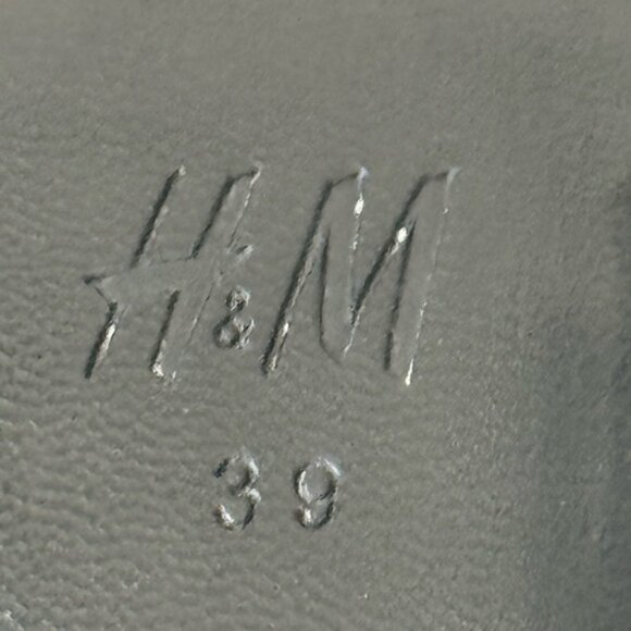 H&M Mules Heels Sandals Quilt Black Sz.39/ US8 - Picture 16 of 16